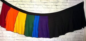 Primary Rainbow Upcycled T-shirt Skirt CUSTOM MADE (see details)